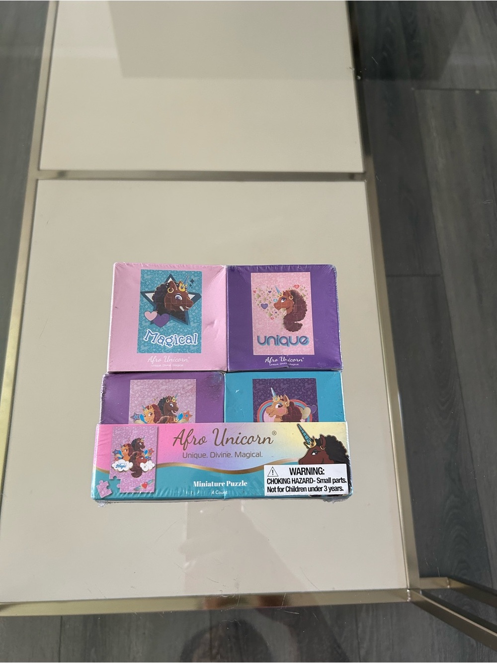 Miniature Puzzle Set - Pink & Purple